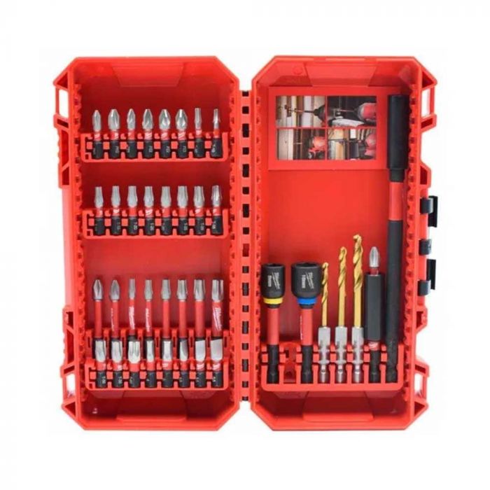 Набір біт і свердл Milwaukee Shockwave, 40шт, сталь, кейс