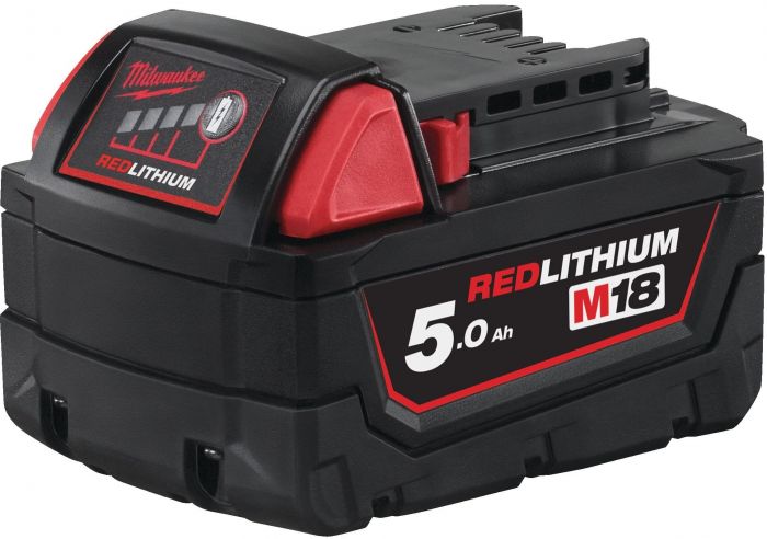 Набір акумулятора та зарядного пристрою Milwaukee NRG-502 12В 1х2А·год Redlithium M12 18В 2х5А·год Redlithium M18 ЗП M12-18FC