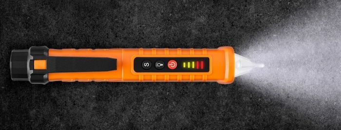 Детектор напруги Neo Tools, 12-1000В, кат.1000В, 2х1.5В ААА