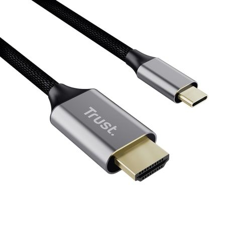 Кабель Trust Calyx USB-C to HDMI заряджання/синхронізації, чорний