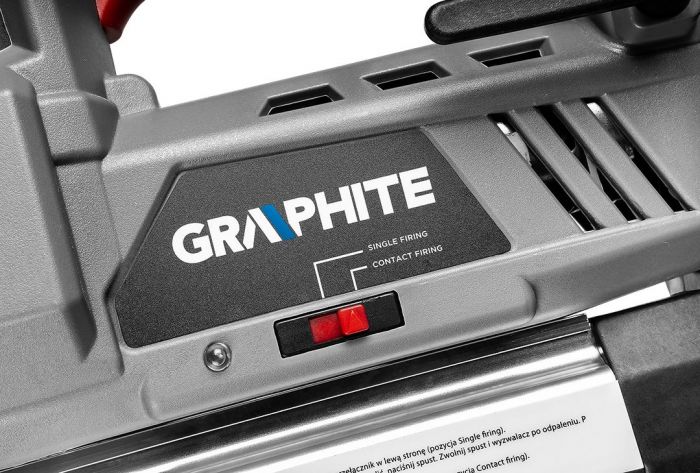Цвяхозабивач акумуляторний GRAPHITE Energy+ 18В цвяхи до 50мм скоби до 40мм 2.64кг без АКБ та ЗП