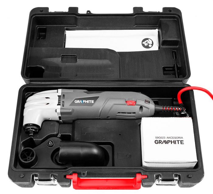 Багатофункціональний інструмент реноватор GRAPHITE 250Вт 15000-21000об·хв 1.35кг кейс
