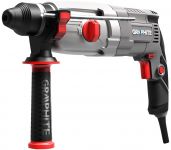 Перфоратор GRAPHITE SDS-plus 800Вт 2.8Дж кейс 3.28кг Перфоратор GRAPHITE SDS-plus 800Вт 2.8Дж кейс 3.28кг
