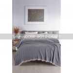 Плед Ardesto Summer 210x230см, 100% бавовна, чорний