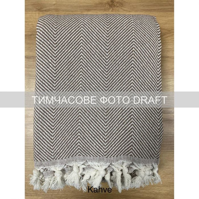 Плед Ardesto Summer 210x230см, 100% бавовна, коричневий