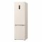 Холодильник LG з нижн. мороз., 203x60х68, холод.відд.-277л, мороз.відд.-110л, 2дв., А++, NF, інв., диспл зовн., Metal Fresh, бежевий