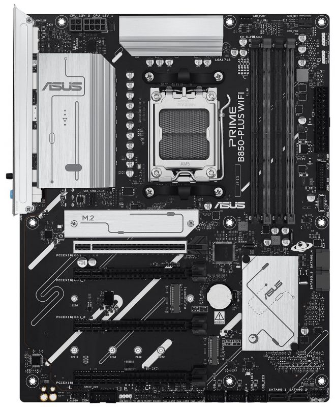 Материнcька плата ASUS PRIME B850-PLUS WIFI sAM5 B850 4xDDR5 M.2 HDMI DP WiFi BT ATX