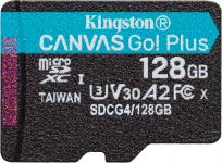 Карта пам'яті Kingston microSD  128GB C10 UHS-I U3 A2 V30 R200MB/s