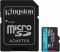 Карта пам'яті Kingston microSD  128GB C10 UHS-I U3 A2 V30 R200MB/s + SD