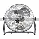 Вентилятор підлоговий 2E професійний, 45см, 100Вт, кнопки, двигун мідь 100%, срібний