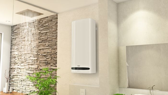 Водонагрівач електр. TESY Bellislimo Cloud плаский GCR 802722 E31 ECW Wi-Fi, 80л, 2,2кВт, ун. монтаж, електр. кер-ння, B, білий
