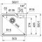 Мийка кухонна Franke Urban фраграніт, прямокут., без крила, 560х500х230мм, чаша - 1, врізна, онікс