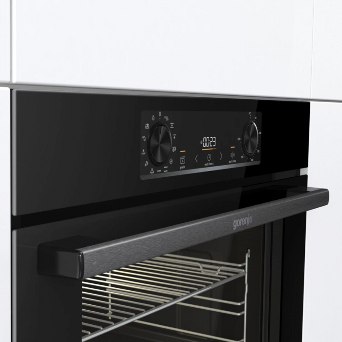 Комплект Gorenje (духовка електрична BOS6737E06BG + поверхня індукційна GI6401BSC), 743032, чорн