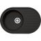Мийка кухонна Franke RONDA фраграніт, овал, з крилом, 770х500х205мм, чаша - 1, врізна, онікс Мийка кухонна Franke RONDA фраграніт, овал, з крилом, 770х500х205мм, чаша - 1, врізна, онікс