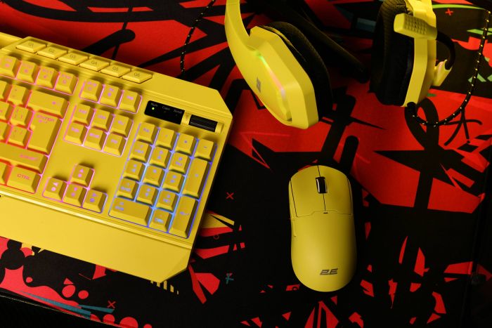 Миша 2E GAMING MG355 WL, USB-A/WL, жовтий