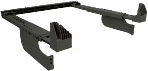 Комплект монтажний Beko для з'єднання пральної машини з сушильною машиною, 40-56 см, антрацит