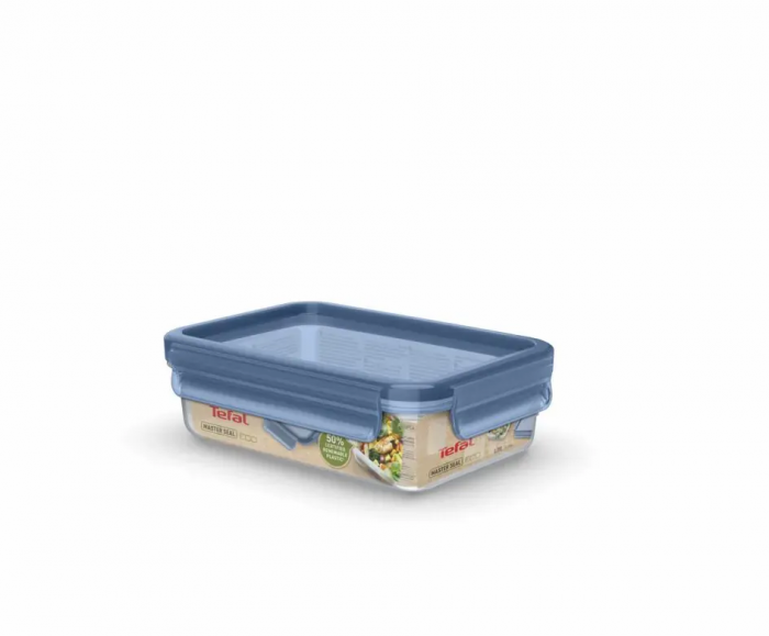 Сковорода Tefal Renew+контейнер Tefal Master Seal Eco,26см, 0.8л, алюміній, бакеліт, скло, сірий, прозорий