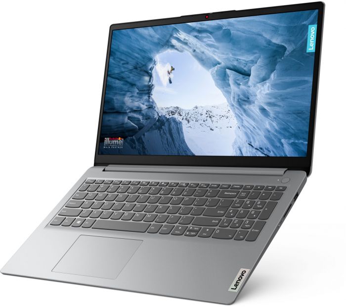 Ноутбук Lenovo IdeaPad 1-15IAU7 15.6" FHD IPS AG, Intel i5-1235U, 16GB, F512GB, UMA, DOS, сірий