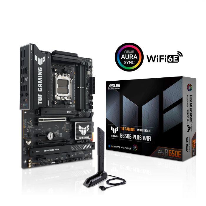 Материнcька плата ASUS TUF GAMING B650E-PLUS WIFI sAM5 B650 4xDDR5 M.2 HDMI DP WiFi BT ATX