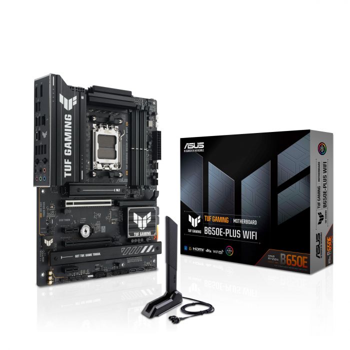 Материнcька плата ASUS TUF GAMING B650E-PLUS WIFI sAM5 B650 4xDDR5 M.2 HDMI DP WiFi BT ATX