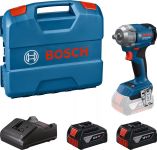 Гайковерт ударний Bosch GDS 18V-350 18В 2x4А·год до 3400об·хв 85/200/350Нм квадрат 1/2" ЗП GAL 18V-20 кейс 1.1кг Гайковерт ударний Bosch GDS 18V-350 18В 2x4А·год до 3400об·хв 85/200/350Нм квадрат 1/2" ЗП GAL 18V-20 кейс 1.1кг