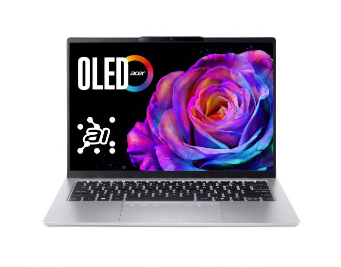 Ноутбук Acer Swift Go 14 SFG14-74 14" WUXGA OLED, Intel U5-225H, 16GB, F512GB, UMA, Win11, сріблястий