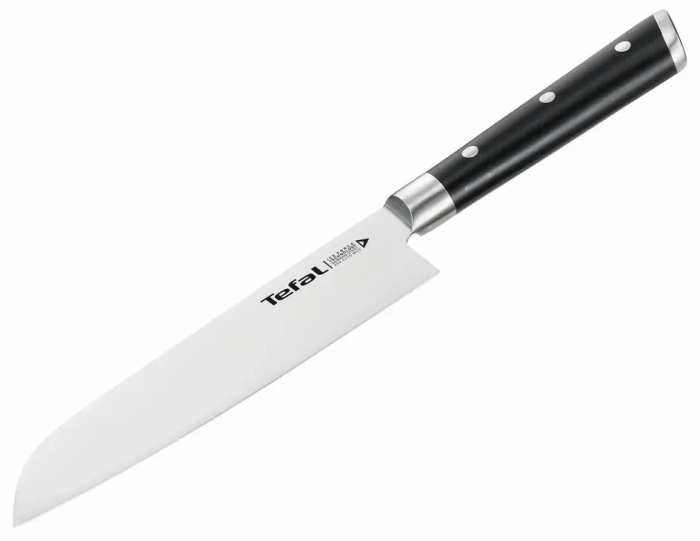 Набір ножів Tefal Ice Force, 2шт, нержавіюча сталь, пластик, чорний