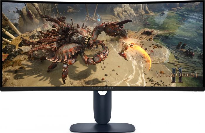 Монітор DELL 34" AW3425DWM 2xHDMI, DP, USB, VA, 3440x1440, 21:9, 180Hz, 1ms, DCI-P3 95%, CURVED, Adaptive-Sync, HDR 400