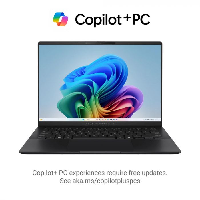 Ноутбук ASUS Vivobook S 14 M5406KA-PP113W 14" 3K OLED, AMD AI 7 350, 24GB, F1TB, UMA, Win11, Чорний
