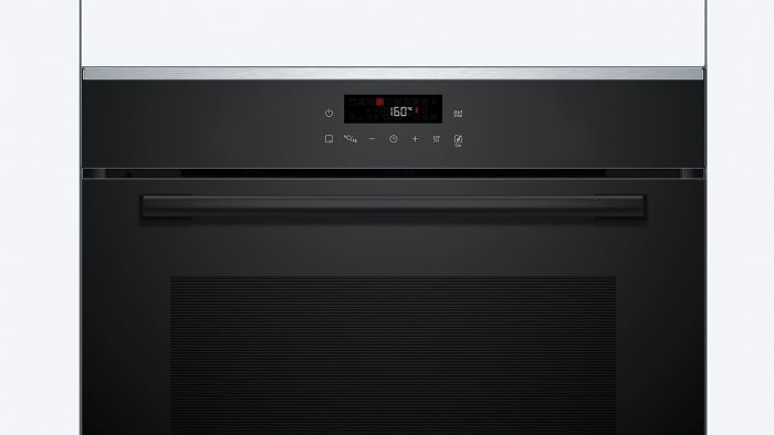 Духова шафа Bosch електрична, 71л, A+, дисплей, конвекція, піроліз, телескопічні направляючі, чорний
