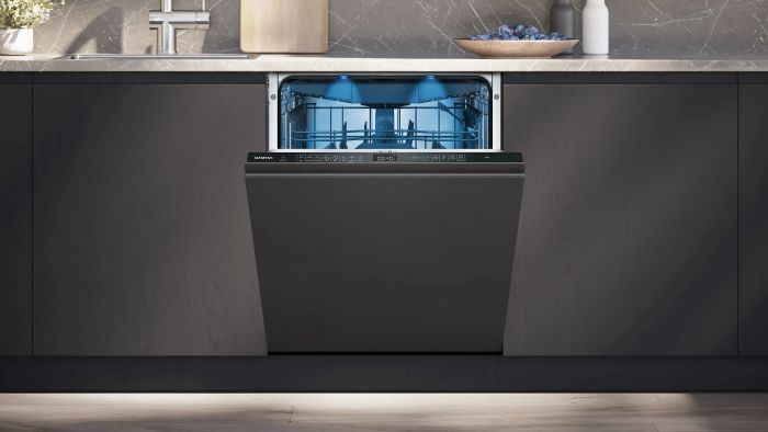 Посудомийна машина Siemens вбудована, 14компл., A+++, 60см, дисплей, 3й кошик, Zeolith, білий