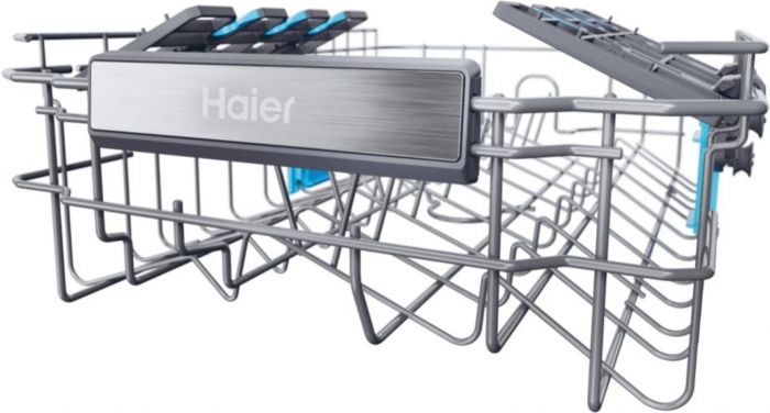 Посудомийна машина Haier вбудована, 10компл., A+++, 45см, дисплей, інвертор, 3й кошик, білий