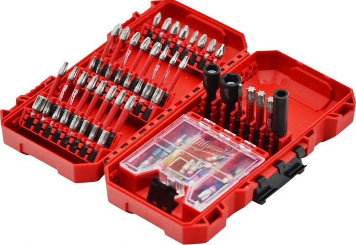 Біти Milwaukee Shockwave, сталь, кейс, набір 75шт