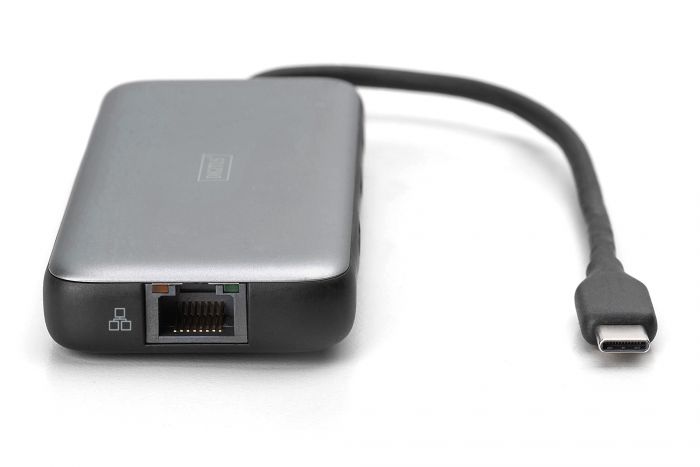 Док-станція DIGITUS USB-C > HDMI/2xUSB-A/USB-C/SD/MicroSD/RJ54