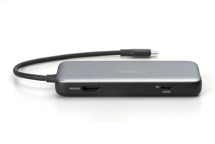 Док-станція DIGITUS USB-C > HDMI/2xUSB-A/USB-C/SD/MicroSD/RJ54