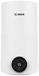Водонагрівач електр. BOSCH круглий слім Tronic 4000T, 30л, 1,5кВт, сухий тен, вертикальний монтаж, електр. кер-ння, A, білий