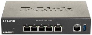 Мультисервiсний маршрутизатор D-Link DSR-250V2 4xGE LAN, 1xGE WAN