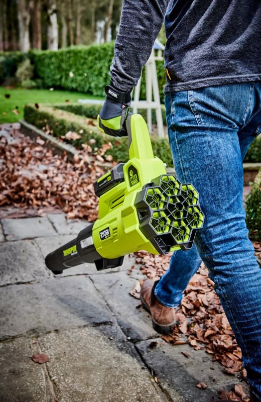 Повітродув садовий акумуляторний Ryobi Max Power RY36BLXA-140P 36В акб 1х4А·год ЗП 176км/год 3.5кг