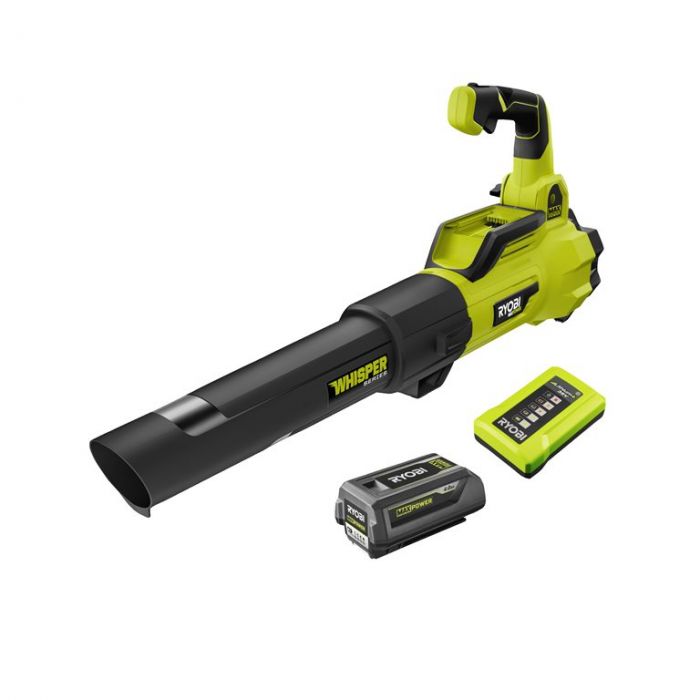 Повітродув садовий акумуляторний Ryobi Max Power RY36BLXA-140P 36В акб 1х4А·год ЗП 176км/год 3.5кг