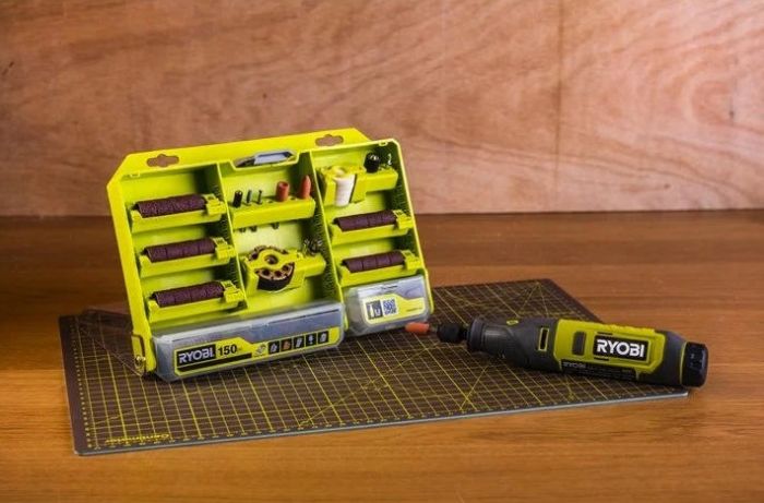 Комплект приладдя Ryobi RAR800K-120 1/8" для міні дриля гравера реноватора 120шт кейс