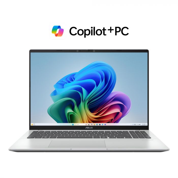 Ноутбук ASUS Vivobook 16 X1607QA-MB055W 16" WUXGA IPS, Snapdragon X X1 26 100, 16GB, F512GB, UMA, Win11, Сріблястий