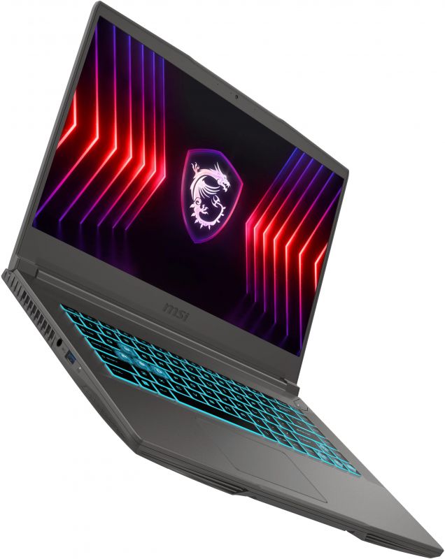 Ноутбук MSI Thin B12UCX 15.6 FHD, Intel i5-12450H, 16GB, F1512GB, NVD2050-4, DOS, чорний