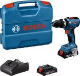 Шурупокрут-дриль акумуляторний Bosch GSB 18V-65 18В 2х2А·год 31·65Нм 0-2100об·хв ЗП GAL18V-20 кейс 1.12кг Шурупокрут-дриль акумуляторний Bosch GSB 18V-65 18В 2х2А·год 31·65Нм 0-2100об·хв ЗП GAL18V-20 кейс 1.12кг