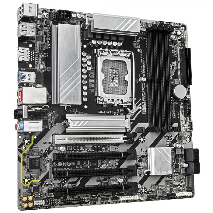 Материнська плата GIGABYTE B860M DS3H WIFI6E s1851 B860 4xDDR5 M.2 Wi-Fi BT HDMI DP mATX
