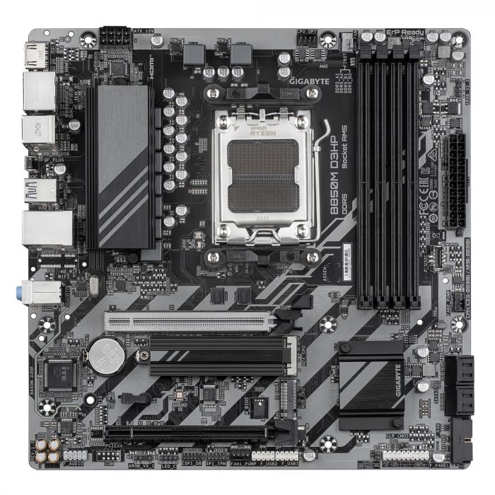 Материнська плата GIGABYTE B850M D3HP sAM5 B850 4xDDR5 M.2 HDMI DP mATX