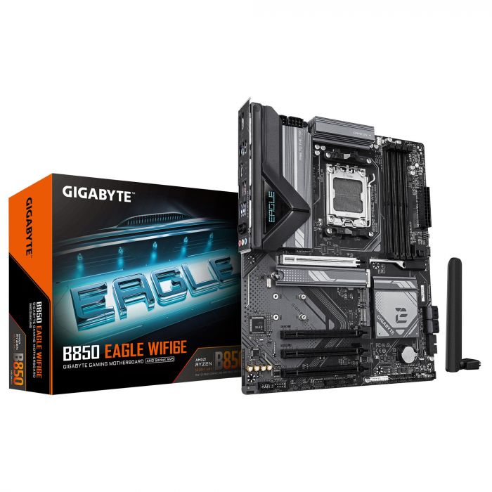 Материнська плата GIGABYTE B850 EAGLE WIFI6E sAM5 B850 4xDDR5 M.2 Wi-Fi BT HDMI DP ATX
