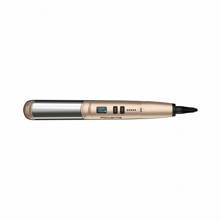 Випрямляч Rowenta Glam & Shine 2в1, темп.режимів-8, 140-210С, дисплей, кераміка, золотий
