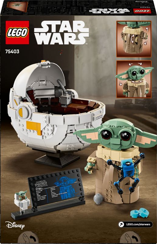 Конструктор LEGO Star Wars Ґроґу в повітряній колисці