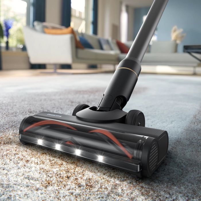 Пилосос Philips безпровідний AquaTrio, вологе прибирання, конт пил -0.42л, автон. робота до 25хв, PowerCyclone Aqua, турборежим, чорний