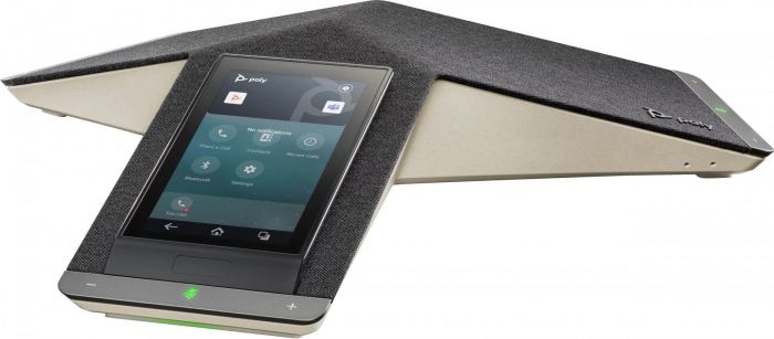 SIP-конференц телефон Poly Trio C60, 3 x Omni Mic, радіус дії 6,1 м, RJ45, USB-A, Micro USB, Bluetooth 4.2, WiFi, PoE, сірий